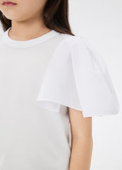 T-Shirt / jnby by JNBY Ruffled Shoulder Short Sleeve T-Shirt