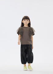 T-Shirt / jnby by JNBY Meshed Shoulder Short Sleeve T-Shirt (100% Cotton)