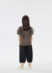 T-Shirt / jnby by JNBY Meshed Shoulder Short Sleeve T-Shirt (100% Cotton)