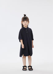 Dresses / jnby by JNBY Solid Shirt Style Short Sleeve Dress