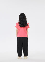 T-Shirt / jnby by JNBY Laced Collar Short Sleeve T-Shirt