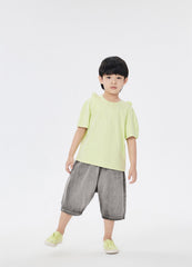 T-Shirt / jnby by JNBY Bear-Ear Shoulder Short Sleeve T-Shirt