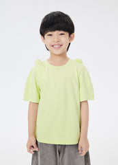 T-Shirt / jnby by JNBY Bear-Ear Shoulder Short Sleeve T-Shirt