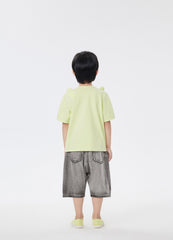 T-Shirt / jnby by JNBY Bear-Ear Shoulder Short Sleeve T-Shirt