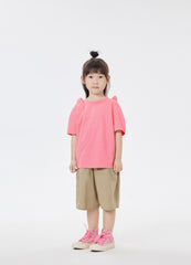 T-Shirt / jnby by JNBY Bear-Ear Shoulder Short Sleeve T-Shirt