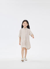 Dresses / jnby by JNBY Solid Shirt Style Short Sleeve Dress