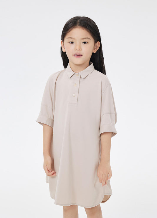 Dresses / jnby by JNBY Solid Shirt Style Short Sleeve Dress