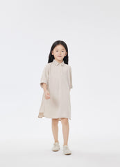 Dresses / jnby by JNBY Solid Shirt Style Short Sleeve Dress