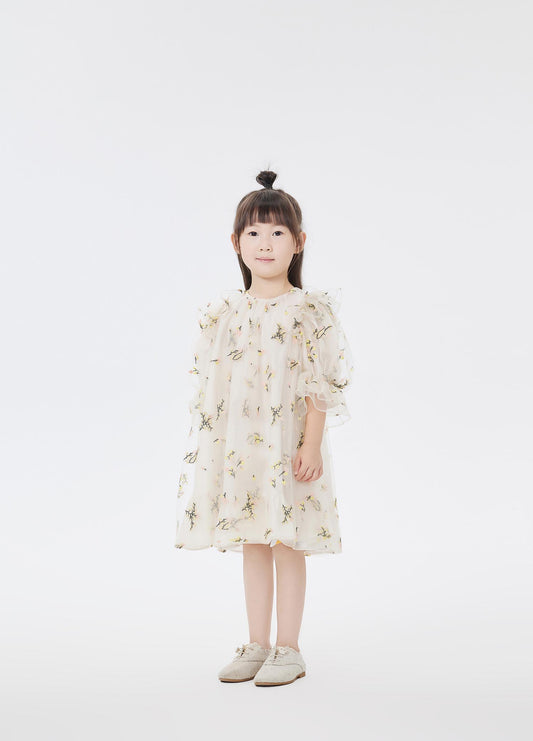 Dresses / jnby by JNBY Full Floral Print Short Sleeve Gauze Dress