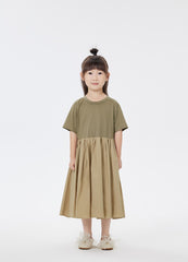 Dresses / jnby by JNBY Patchwork Short Sleeve Dress