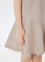 Dress / jnby by JNBY Solid Patchwork Short Sleeve Dress