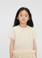 T-Shirt / jnby by JNBY Mesh Stacked Short-Sleeved Girls' T-Shirt