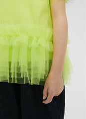 T-Shirt / jnby by JNBY Mesh Stacked Short-Sleeved Girls' T-Shirt