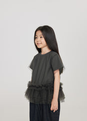 T-Shirt / jnby by JNBY Mesh Stacked Short-Sleeved Girls' T-Shirt