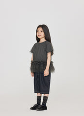 T-Shirt / jnby by JNBY Mesh Stacked Short-Sleeved Girls' T-Shirt