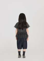 T-Shirt / jnby by JNBY Mesh Stacked Short-Sleeved Girls' T-Shirt