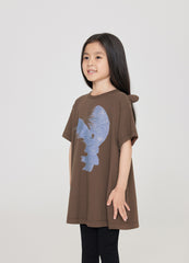 Dress / jnby by JNBY Round Neck Loose Fit Short Sleeve Girls' Dress