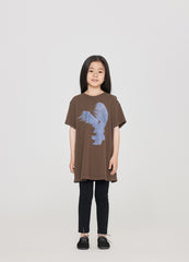 Dress / jnby by JNBY Round Neck Loose Fit Short Sleeve Girls' Dress