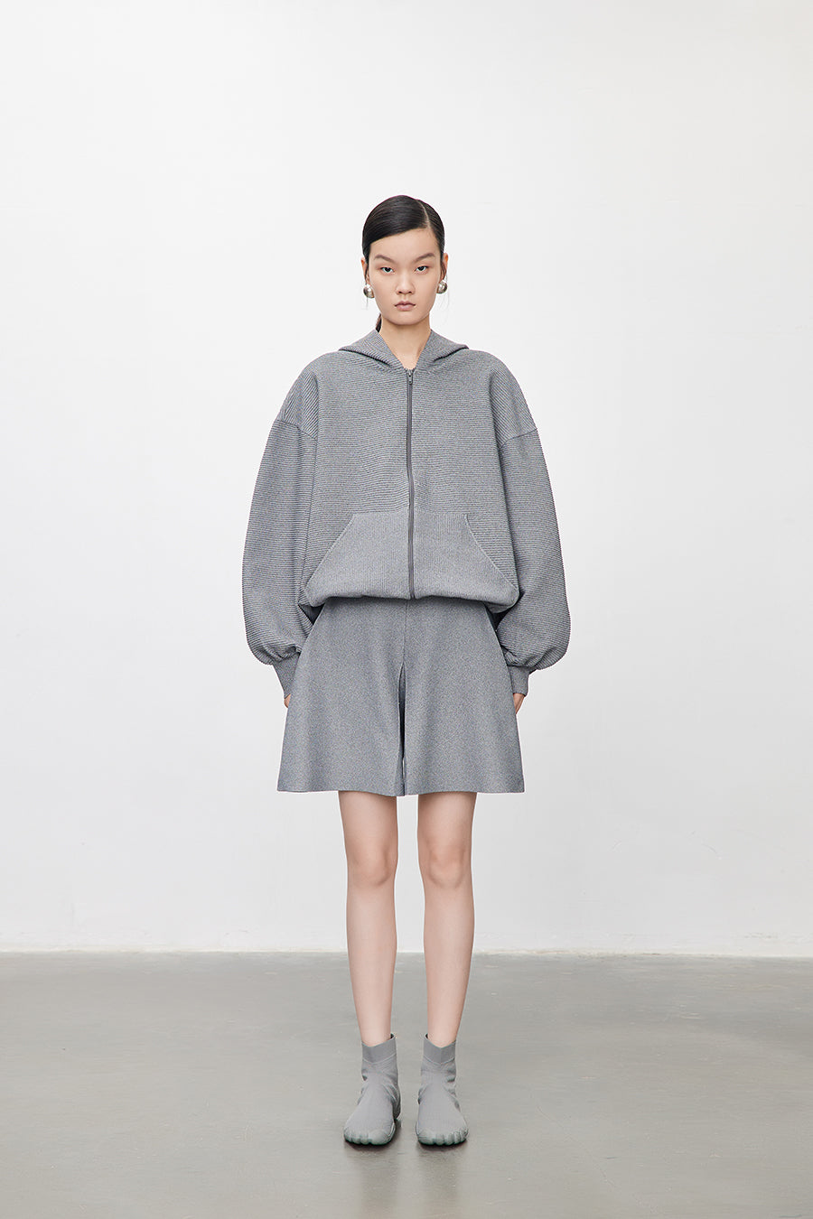 Sweater / JNBY Relaxed Hooded Cardigan