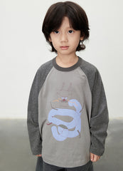 T-shirt / jnby by JNBY Dragon Print Long Sleeve T-shirt