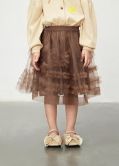 Skirt / jnby by JNBY Tulle-panels Skirt