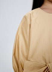 Dress / jnby by JNBY Cotton A-Line Bow Dress