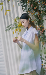 Shirt / JNBY Sleeveless Shirt with Chinese Button Closure