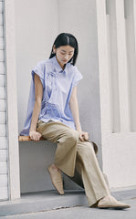 Shirt / JNBY Sleeveless Shirt with Chinese Button Closure