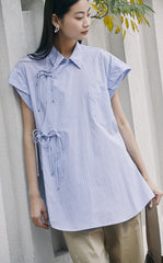 Shirt / JNBY Sleeveless Shirt with Chinese Button Closure