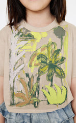 T-Shirt / jnby by JNBY Artistic Floral Cotton Tee