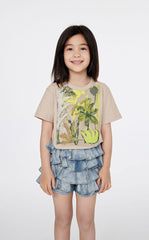 T-Shirt / jnby by JNBY Artistic Floral Cotton Tee