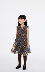 Dress / jnby by JNBY Embroidered Tulle Sleeveless Dress