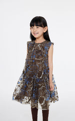 Dress / jnby by JNBY Embroidered Tulle Sleeveless Dress