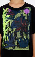 T-Shirt / jnby by JNBY Artistic Floral Cotton Tee