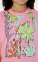 T-Shirt / jnby by JNBY Artistic Floral Cotton Tee