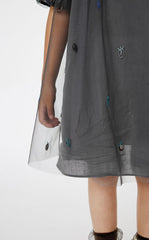 Dress / jnby by JNBY Pleated A-Line Mesh Dress