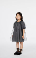 Dress / jnby by JNBY Pleated A-Line Mesh Dress