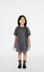 Dress / jnby by JNBY Pleated A-Line Mesh Dress