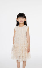Dress / jnby by JNBY Embroidered Tulle Sleeveless Dress