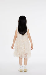 Dress / jnby by JNBY Embroidered Tulle Sleeveless Dress