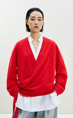 Shirt / LESS Supima Cotton V-Neck Long-Sleeve Shirt