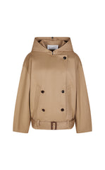 (Samuel&LESS) Coat / LESS Oversized Cotton Short Trench Coat