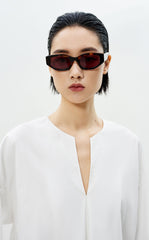 Shirt / LESS Loose Cotton Tie-Sleeve Top