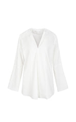 Shirt / LESS Loose Cotton Tie-Sleeve Top