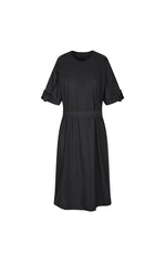 Dress / LESS Pleated Short-Sleeve Cotton Dress