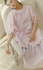 T-shirt / JNBY Oversized Tee with Chinese Button Closure