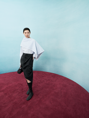 Shirt / JNBY Draped Poplin Long Sleeve Top