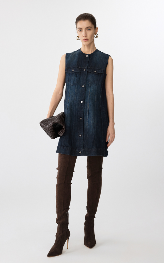 Dress / JNBY Sleeveless Denim Dress