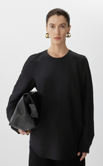 Shirt / JNBY Loose-Fit Silk Power-Spun Top