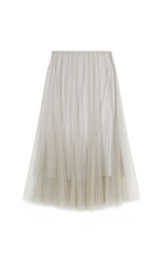 Skirt / JNBY A-Line Tulle Maxi Skirt- 2-in-1 Design